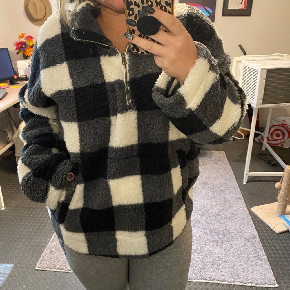 NWT Old Navy Sherpa Quarterzip